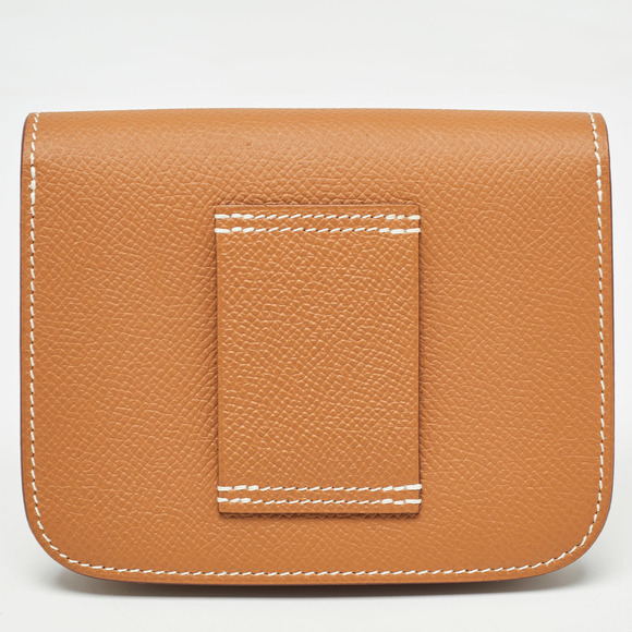 Hermes Gold Epsom Leather Constance Slim Wallet - Picture 4 of 8